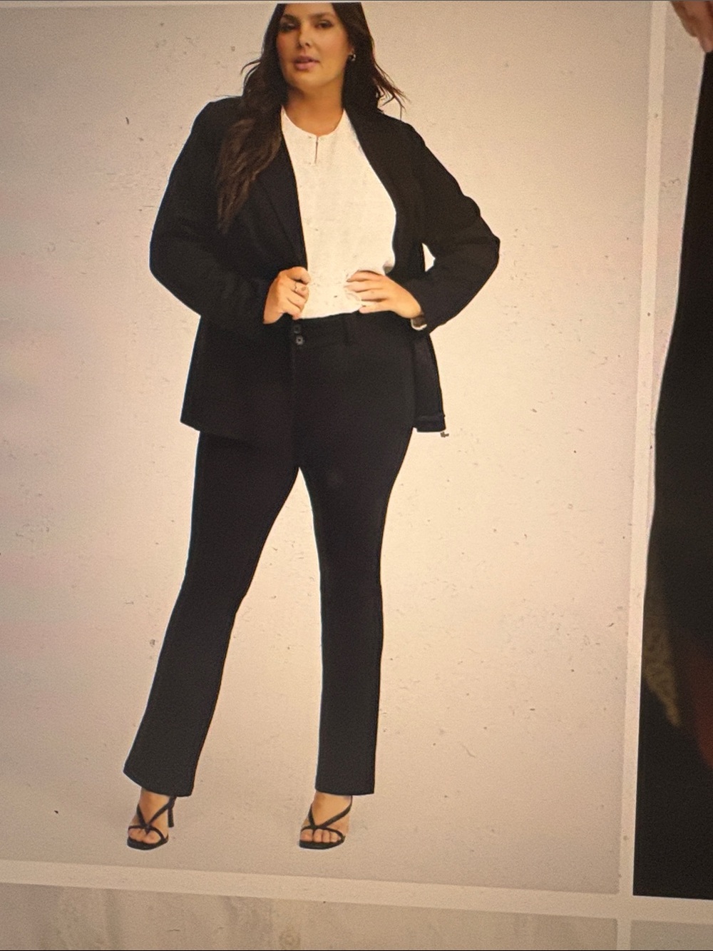 Tall torrid Black Straight-Leg Plus Trousers
